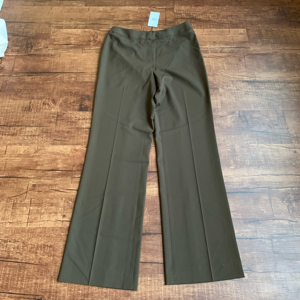 🇺🇸1️⃣Lafayette espresso plain front wool trouser